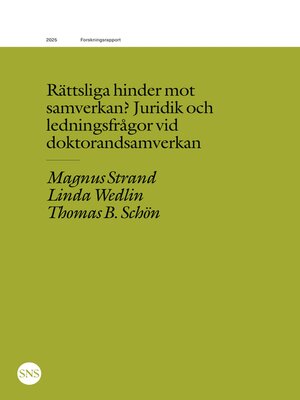 cover image of Rättsliga hinder mot samverkan?